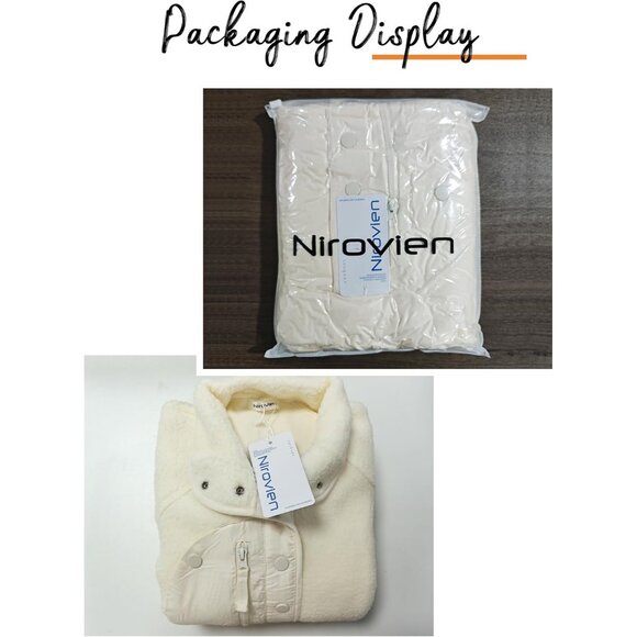 Women's Red Brown Fuzzy Fluffy Fleece Vest Jacket Coats Winter Warm Outwear - Picture 6 of 7